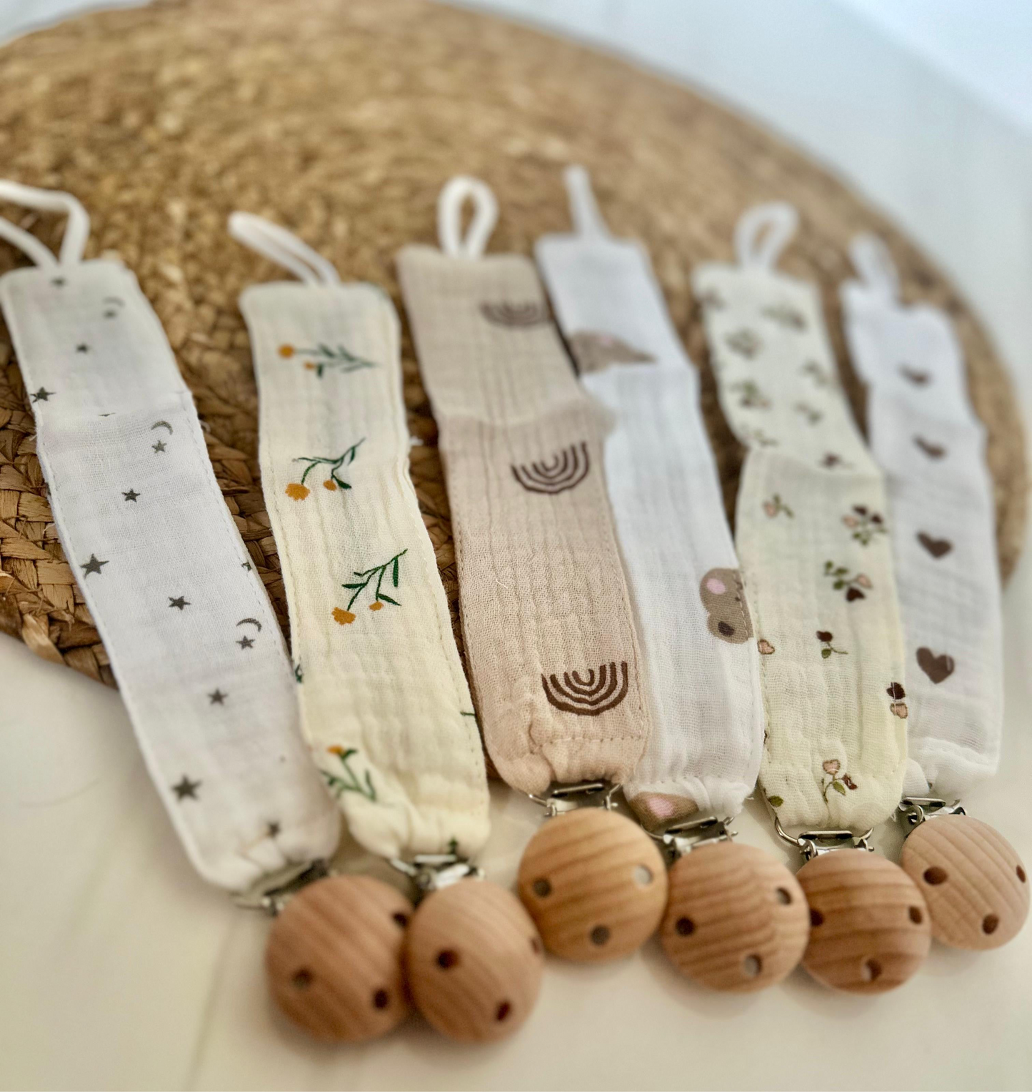 Portachupetes Estampados