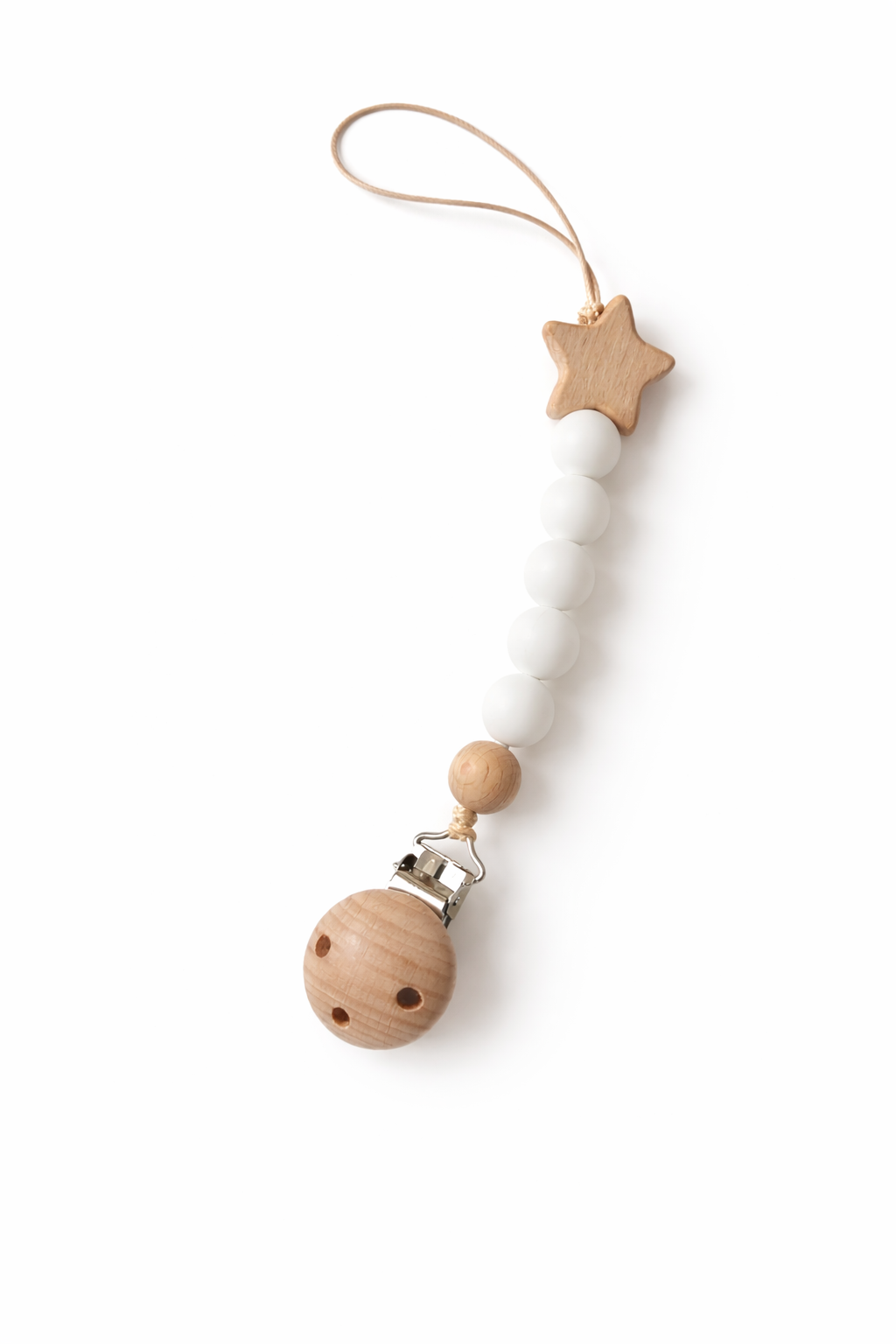 .Porta Chupete Madera