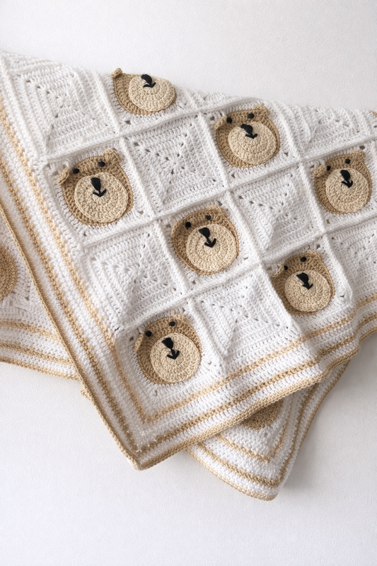 Manta Osito - Tejida a Mano